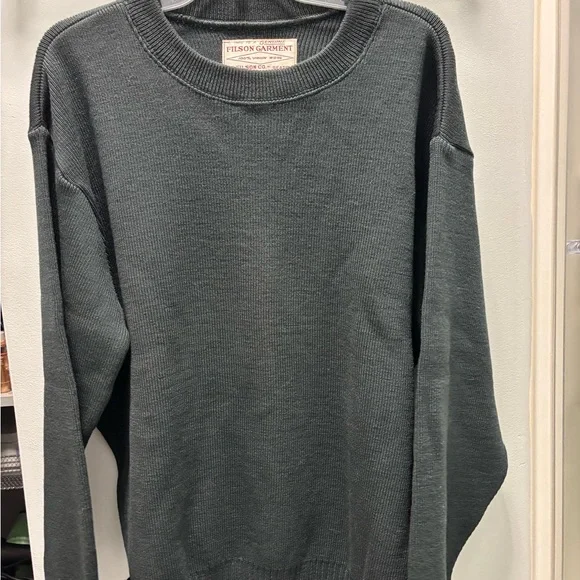 Filson Men's Dark Gray Crewneck Guide Sweater XL - Picture 2 of 7